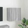 vidaXL TV Wall Cabinet Grey Sonoma 59.5 x 31 x 60 cm Engineered Wood