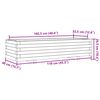 vidaXL Garden Planter 110x40x26.5 cm Solid Wood Douglas