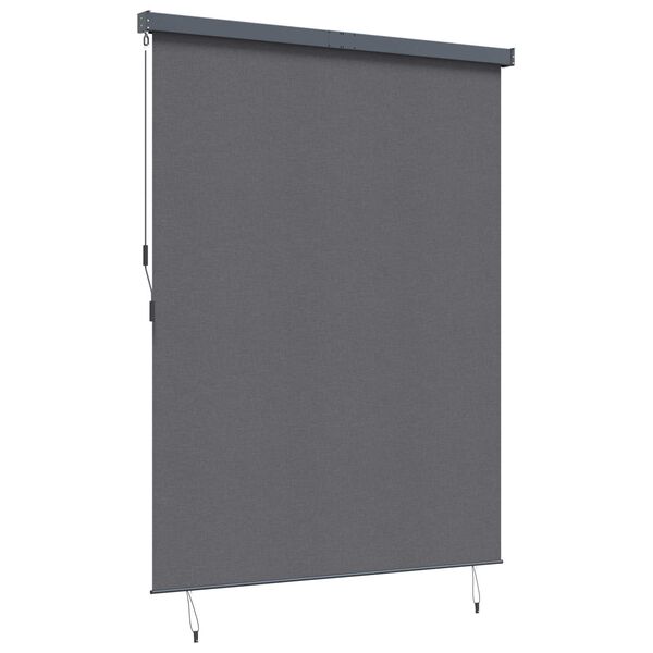 vidaXL Roller Blind Anthracite 200 x 250 cm Fabric and Aluminum