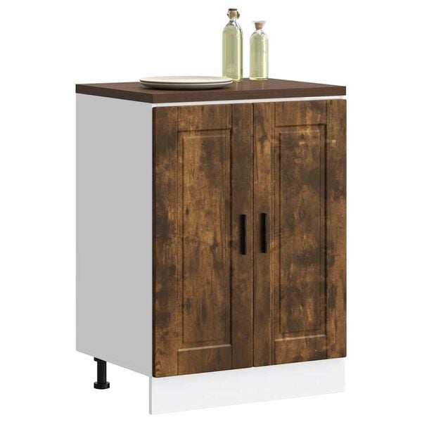 vidaXL Kitchen Base Cabinet&nbsp;Porto Smoked Oak Engineered Wood