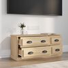 vidaXL TV Cabinet Sonoma Oak 100x35.5x45 cm Engineered Wood