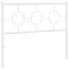 vidaXL Metal Replace Headboard White 107 cm