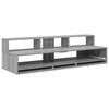 vidaXL Studio Desk Grey Sonoma 110 x 42.5 x 36 cm Engineered Wood