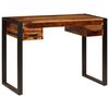 vidaXL Desk with 2 Drawers 110x50x77 cm Solid Acacia Wood