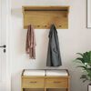 vidaXL Wall-mounted Coat Rack SANDNES 87x30x42 cm Solid Wood Pine