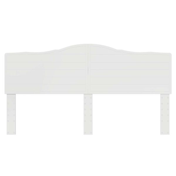 vidaXL Headboard Gloss White 200 cm Engineered wood