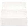 vidaXL Pet Stair White 40x37.5x35 cm Solid Wood Pine