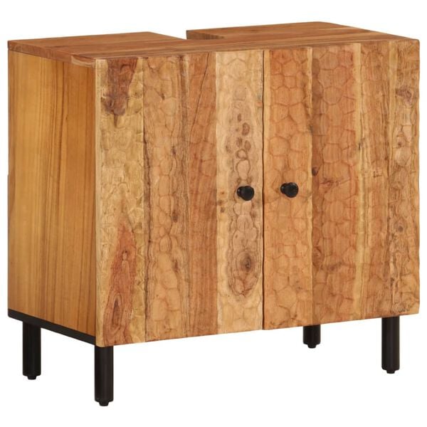 vidaXL Bathroom Sink Cabinet 62x33x58 cm Solid Wood Acacia