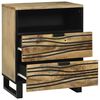 vidaXL Bedside Cabinet Brown 50 x 33 x 62 cm Solid Acacia wood