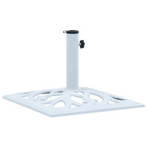 vidaXL Umbrella Base White 12 kg 49 cm Cast Iron