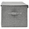 vidaXL Storage Box Fabric 50x30x25 cm Grey