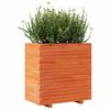 vidaXL Garden Planter Wax Brown 70x40x72 cm Solid Wood Pine