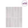 vidaXL Rectangular Tile 10 pcs Beige 29 x 23 x 0.08 cm