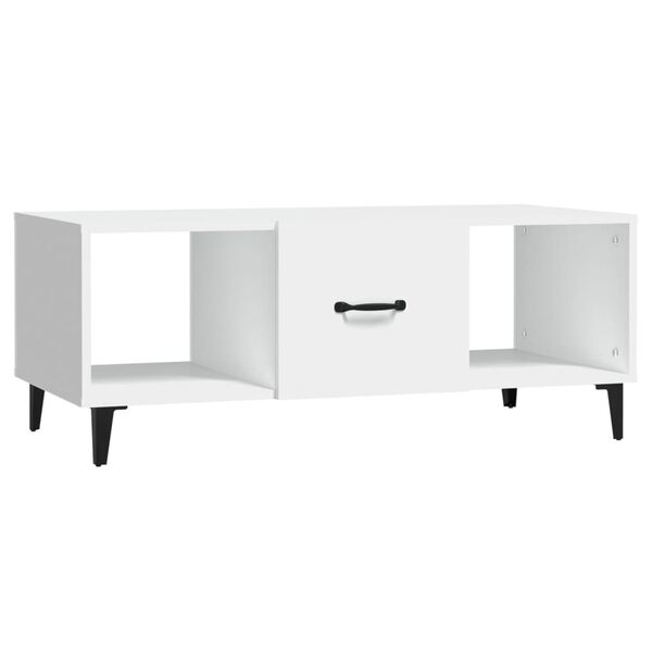 vidaXL Coffee Table White 102x50x40 cm Engineered Wood