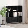 vidaXL Book Cabinet 2 pcs Black Oak 99.5 x 30 x 108.5 cm