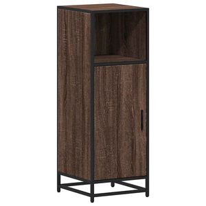 vidaXL Bathroom Cabinet Brown Oak 35x37.5x100 cm Engineered Wood