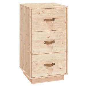 vidaXL Bedside Cabinet 40x40x75 cm Solid Wood Pine