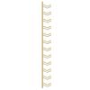 vidaXL Wall Mounted Wine Rack for 12 Bottles 2 pcs Gold Iron