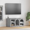 vidaXL TV Cabinet Grey Sonoma 80 x 35 x 40 cm Engineered Wood