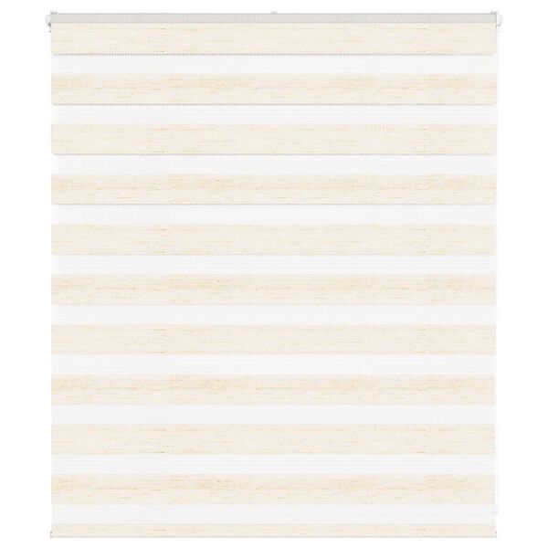 vidaXL Zebra Blind Marble Beige 135x100 cm Fabric Width 130.9 cm Polyester