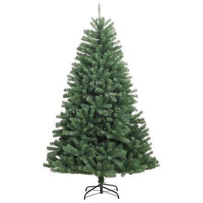 vidaXL Artificial Hinged Christmas Tree with Stand Green 180 cm