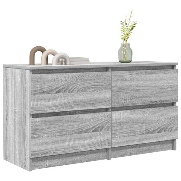 vidaXL TV Cabinet Grey Sonoma 100x35x54 cm Engineered Wood