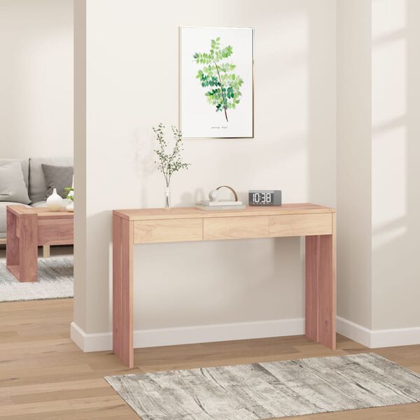 vidaXL Console Table 110x35x75 cm Solid Teak Wood