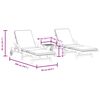 vidaXL Sun Loungers 2 pcs with Table Solid Wood Acacia