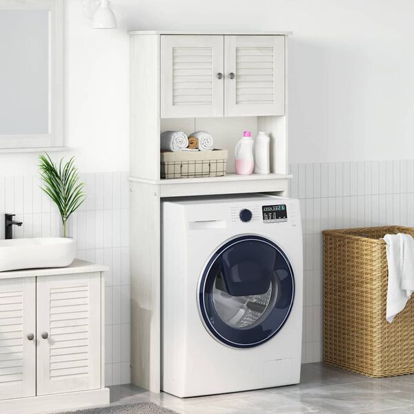 vidaXL Washing Machine Cabinet with Door VIGO White 72.5 x 27 x 161 cm
