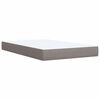vidaXL Box Spring Bed with Mattress Taupe 90x200 cm Fabric
