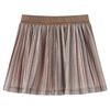 vidaXL Kids' Pleated Skirt with Glitters Brown and Pink 92
