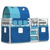 vidaXL Bunk Bed without Mattress Blue 75x190 cm Solid Wood Pine
