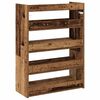 vidaXL Shoe Rack Old Wood 60x25x81 cm Engineered Wood