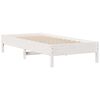 vidaXL Bookcase Bed without Mattress White 90x190 cm Single Solid Wood Pine