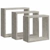 vidaXL Wall Cube Shelf | Set of 3 | Concrete grey | MDF