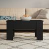 vidaXL Coffee Table Black 79x49x41 cm Engineered Wood