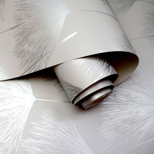 DUTCH WALLCOVERINGS Wallpaper Fleur Grey