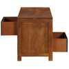 vidaXL Coffee Table with 2 Drawers 90x40x50 cm Solid Mango Wood