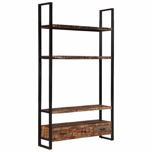 vidaXL Bookshelf 118x30x200 cm Solid Reclaimed Wood