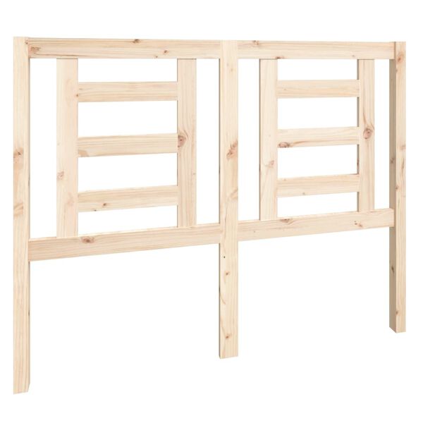 vidaXL Bed Headboard 126x4x100 cm Solid Wood Pine