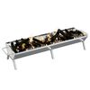 vidaXL BBQ Tray Silver 158x42x31 cm Stainless Steel