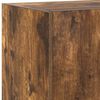 vidaXL TV Wall Cabinet with LED Lights Smoked Oak 60x35x31 cm
