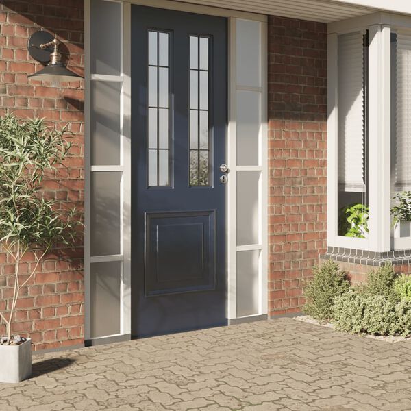 vidaXL Window Films Frosted Grey PVC