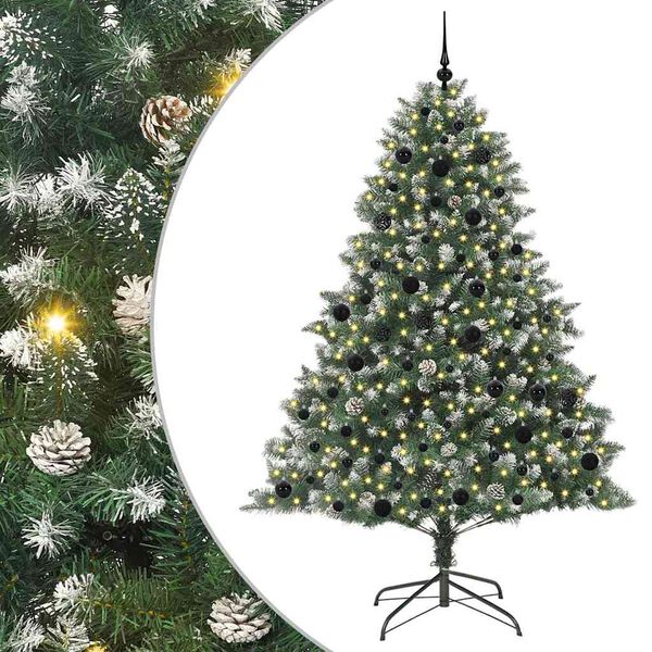 vidaXL Artificial Christmas Tree with Stand Green 140 x 140 x 210 cm
