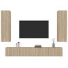 vidaXL 4 Piece TV Cabinet Set Sonoma Oak Engineered Wood