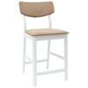 vidaXL Dining Chairs 2 pcs White 48 x 49 x 95 cm Solid Rubber Wood