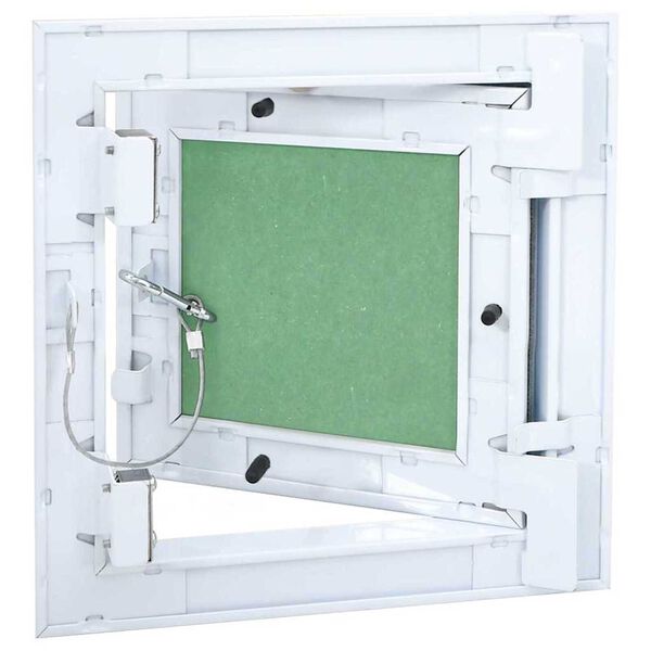 vidaXL Access Panel White 20 x 20 cm Aluminium and Plasterboard