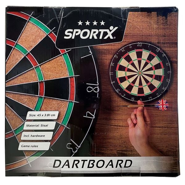SportX Dartbord 45 cm Sisal