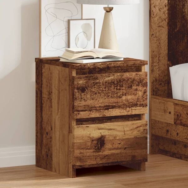 vidaXL Bedside Cabinets&nbsp;2 pcs Old Wood 30x30x40 cm Engineered Wood