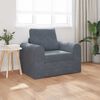 vidaXL Folding Sofa Bed Dark Grey 98 x 71 x 83 cm Velvet